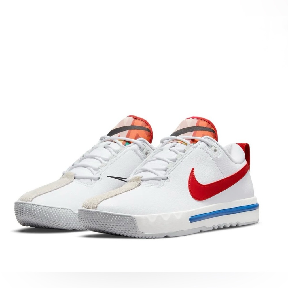 Nike Air Sesh White and Red Sneakers Sz Womens 7.5